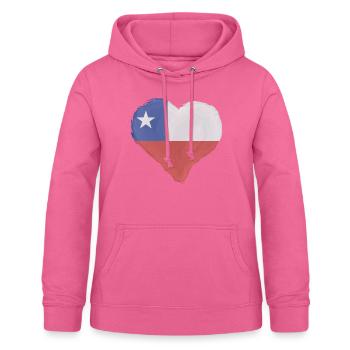 Chile Flagge Südamerika Chilenische Fahne Vintage - Frauen Hoodie - Pink - Vorne - AI Model Female 172 light (172cm)