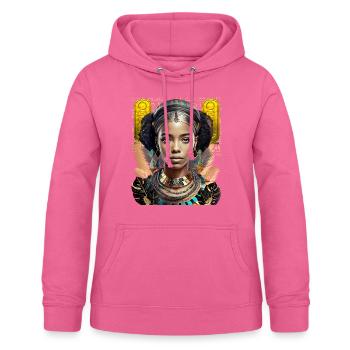 Femme forte égyptienne noire - Sweat à capuche Femme - rose - Devant - AI Model Female 172 light (172cm)