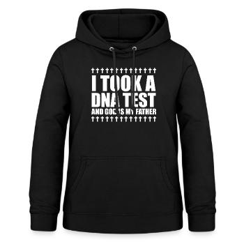 Gott Christ Christlicher Spruch - Frauen Hoodie - Schwarz - Vorne - AI Model Female 172 light (172cm)