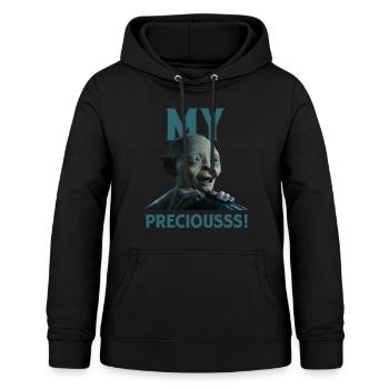 Der Hobbit Witziges Gollum-Design Mein Schatz - Frauen Hoodie - Schwarz - Vorne - AI Model Female 172 light (172cm)