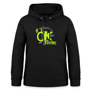 Its OK not to be perfect Graffiti - Frauen Hoodie - Schwarz - Vorne - AI Model Female 172 light (172cm)