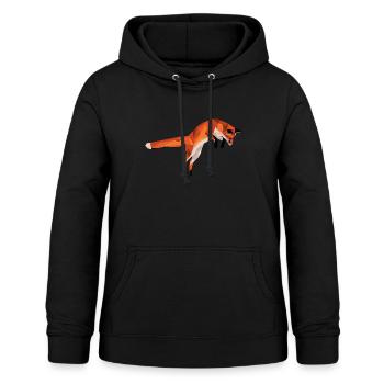 Fuchs - Frauen Hoodie - Schwarz - Vorne - AI Model Female 172 light (172cm)