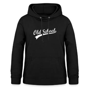 Old school - Sweat à capuche Femme - noir - Devant - AI Model Female 172 light (172cm)