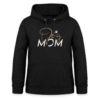 Hundemama Dog Mum Hunde Frauchen Geschenk Pfote - Frauen Hoodie - Schwarz - Vorne - AI Model Female 172 light (172cm)