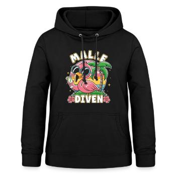 Malle Diven Mallorca Sommer Party Girls - Frauen Hoodie - Schwarz - Vorne - AI Model Female 172 light (172cm)