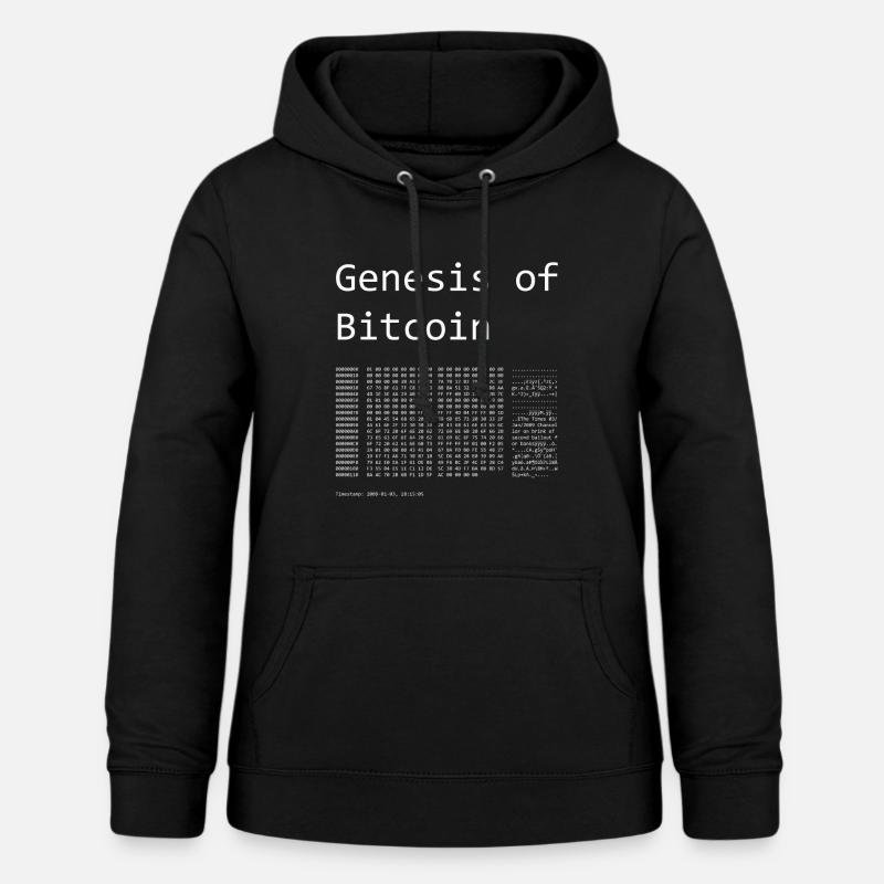 Gen de Bitcoin - Sweat à capuche Femme - noir