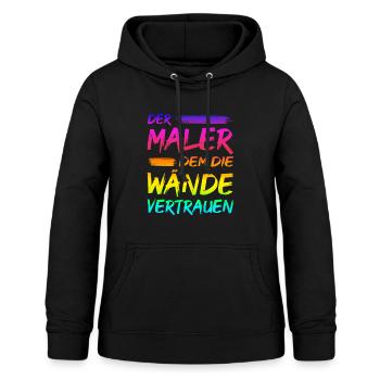 Maler Lackierer Spruch Geschenk - Frauen Hoodie - Schwarz - Vorne - AI Model Female 172 light (172cm)