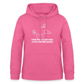 Some people need a pat on the back - Women's Hoodie - pink - Front - AI Model Female 172 light (172cm)