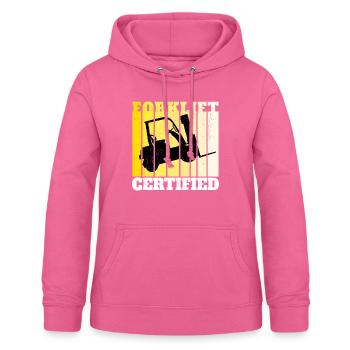 Gabelstaplerfahrer Staplerfahrer Forklift - Frauen Hoodie - Pink - Vorne - AI Model Female 172 light (172cm)