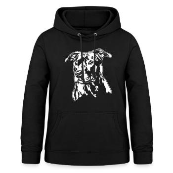 AMERICAN STAFFORDSHIRE TERRIER Portrait Wilsigns - Frauen Hoodie - Schwarz - Vorne - AI Model Female 172 light (172cm)