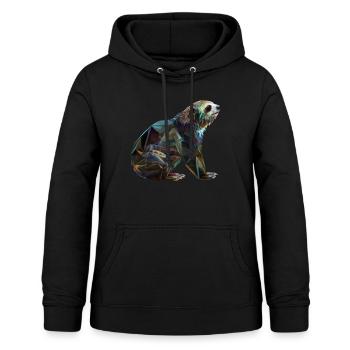 Faultier Polygon Faultierliebhaber Tier Geschenk - Frauen Hoodie - Schwarz - Vorne - AI Model Female 172 light (172cm)