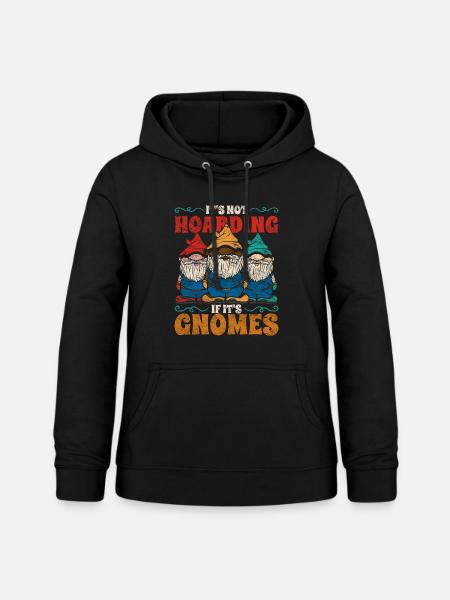 Gartenzwerg Gartenzwergsammler Gartenzwerge - Frauen Hoodie - Schwarz