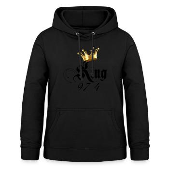Wiedersehen 97 vier König Geschenk Mann und Kind - Frauen Hoodie - Schwarz - Vorne - AI Model Female 172 light (172cm)