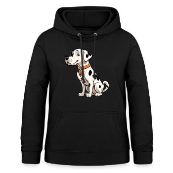 Dalmatiner - Frauen Hoodie - Schwarz - Vorne - AI Model Female 172 light (172cm)