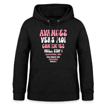 Humour Super Cadeau Pour Infirmière - Sweat à capuche Femme - noir - Devant - AI Model Female 172 light (172cm)