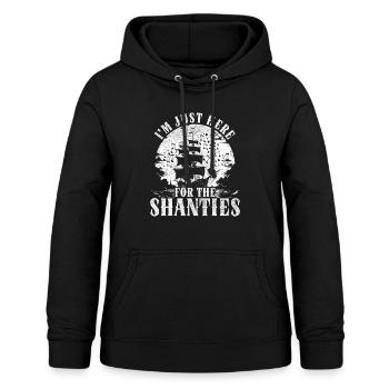 Shanty Choir I'm Just Here For The Shanties - Women's Hoodie - black - Front - AI Model Female 172 light (172cm)
