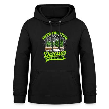 Micro-pousses Micro-pousses - Sweat à capuche Femme - noir - Devant - AI Model Female 172 light (172cm)