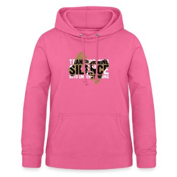 ASL Dolmetscher Gebärdensprache - Frauen Hoodie - Pink - Vorne - AI Model Female 172 light (172cm)