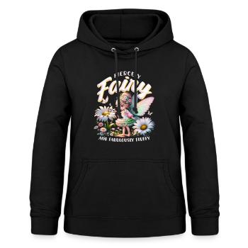 Fée Férocement féerique et fabuleusement moelleuse - Sweat à capuche Femme - noir - Devant - AI Model Female 172 light (172cm)