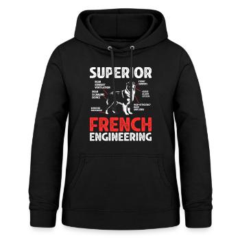 Humor Gift Australische herdershond - Vrouwen hoodie - zwart - Voor - AI Model Female 172 light (172cm)