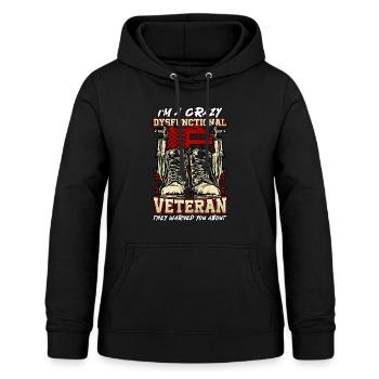 Dysfunktionaler Veteran They Warned You About - Frauen Hoodie - Schwarz - Vorne - AI Model Female 172 light (172cm)
