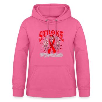 Schlaganfall Erholung - Frauen Hoodie - Pink - Vorne - AI Model Female 172 light (172cm)