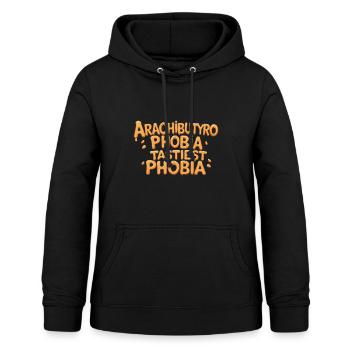 Arachibutyrophobie Angst Vor Erdnussbutter - Frauen Hoodie - Schwarz - Vorne - AI Model Female 172 light (172cm)