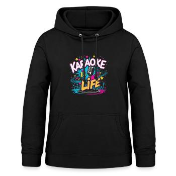 Karaoke Is Life Karaoke Singer - Women's Hoodie - black - Front - AI Model Female 172 light (172cm)