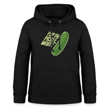 Rick And Morty Flip The Pickle Gewürzgurke - Frauen Hoodie - Schwarz - Vorne - AI Model Female 172 light (172cm)