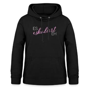 es eskaliert eh - Party - Frauen Hoodie - Schwarz - Vorne - AI Model Female 172 light (172cm)