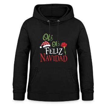Ole Ole Joyeux Noël - Sweat à capuche Femme - noir - Devant - AI Model Female 172 light (172cm)