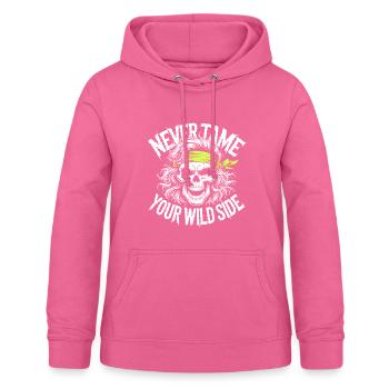 Neon Skull Rebel Bandana Art - Women's Hoodie - pink - Front - AI Model Female 172 light (172cm)