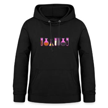 Tube à essai Gay Bear Gay Bear Pride - Sweat à capuche Femme - noir - Devant - AI Model Female 172 light (172cm)