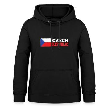 Tschechien - Frauen Hoodie - Schwarz - Vorne - AI Model Female 172 light (172cm)