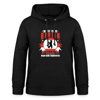 Dit is Berlin / Geschenk Berliner Hauptstadt - Frauen Hoodie - Schwarz - Vorne - AI Model Female 172 light (172cm)