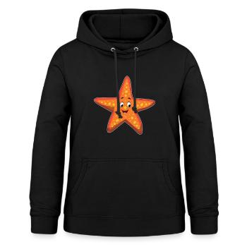 Idée cadeau - Sweat à capuche Femme - noir - Devant - AI Model Female 172 light (172cm)