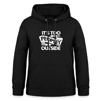 Menschenhasser People Provokation Geschenk - Frauen Hoodie - Schwarz - Vorne - AI Model Female 172 light (172cm)
