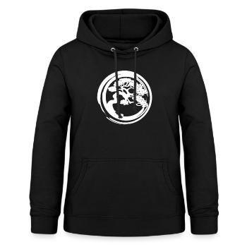 Bonsai - Frauen Hoodie - Schwarz - Vorne - AI Model Female 172 light (172cm)