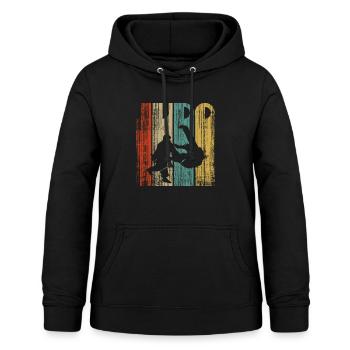judo vintage - Frauen Hoodie - Schwarz - Vorne - AI Model Female 172 light (172cm)