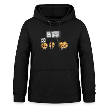 Das Löschen von Cookies ist eine ernsthafte Bedrohung - Frauen Hoodie - Schwarz - Vorne - AI Model Female 172 light (172cm)
