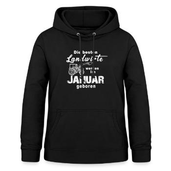 Landwirte Januar Geburtstag - Frauen Hoodie - Schwarz - Vorne - AI Model Female 172 light (172cm)