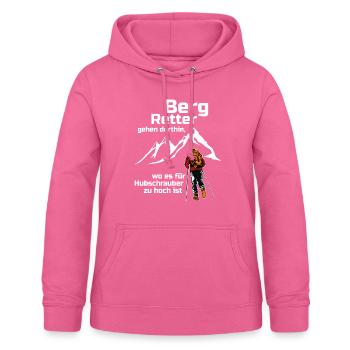 Cadeau de randonnée en montagne - Sweat à capuche Femme - rose - Devant - AI Model Female 172 light (172cm)