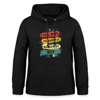 i still want to marry a backstreet boy 3 - Frauen Hoodie - Schwarz - Vorne - AI Model Female 172 light (172cm)