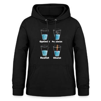 Funny Oboist Orchestra Oboe T-Shirt - Frauen Hoodie - Schwarz - Vorne - AI Model Female 172 light (172cm)