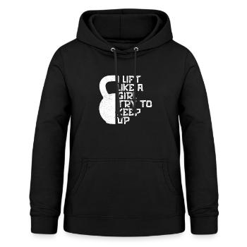 Kettlebell Kettleball Kugelhantel Fitness Geschenk - Frauen Hoodie - Schwarz - Vorne - AI Model Female 172 light (172cm)