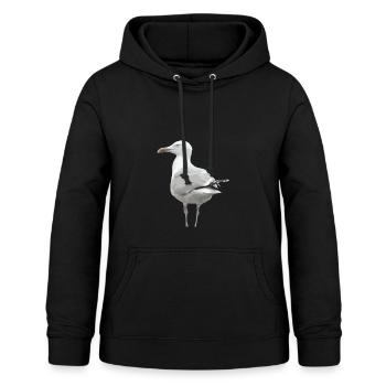 Die Möwe - Frauen Hoodie - Schwarz - Vorne - AI Model Female 172 light (172cm)