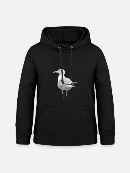 Die Möwe - Frauen Hoodie - Schwarz