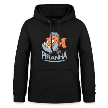 Piranha - Women's Hoodie - black - Front - AI Model Female 172 light (172cm)