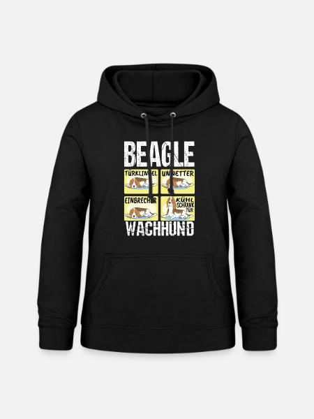 Lustiger Beagle Hunde Spruch - Frauen Hoodie - Schwarz