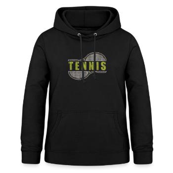 Raquettes de tennis - Sweat à capuche Femme - noir - Devant - AI Model Female 172 light (172cm)